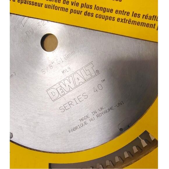 Dewalt Miter Saw Blade DW3217 80 Tooth NIB Series 40 10 Inch WoodWorking Tool - Picture 4 of 7